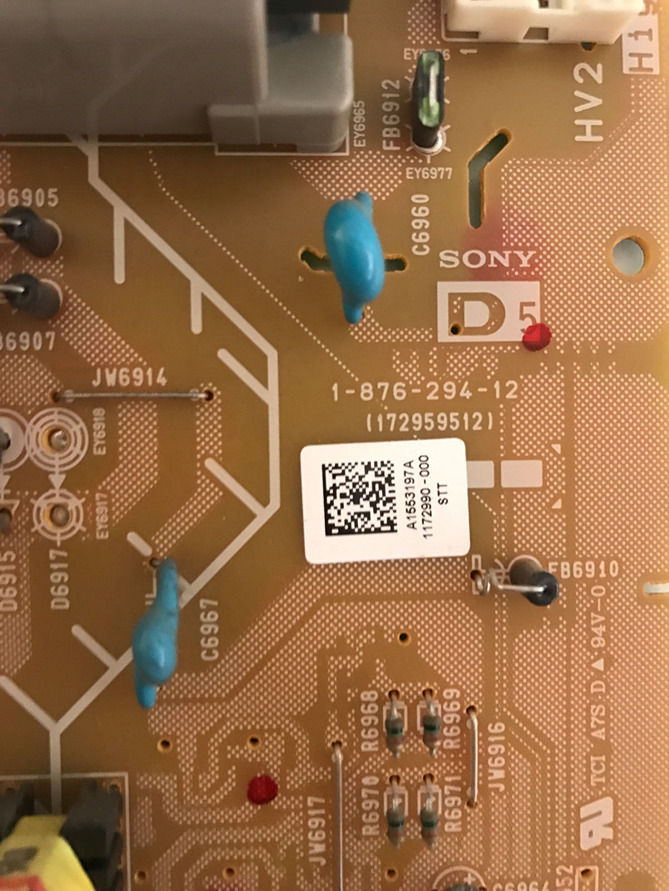 SONY KDL52Z4500 D5 POWER BOARD A1553197A 1-876-294-12